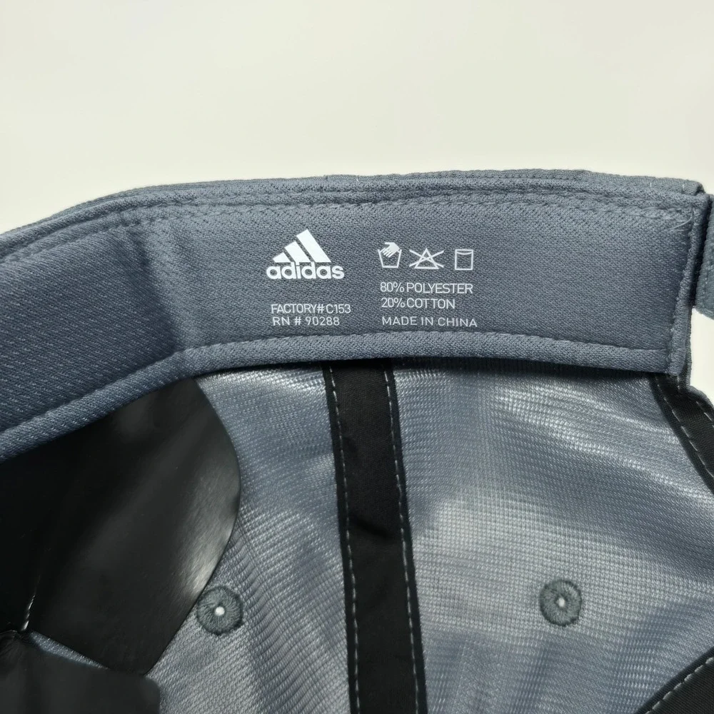 Adidas Decision Youth Cap Gray/Orange Logo Boys Hat‎ Adjustable Strap Back OSFM - Picture 6 of 7